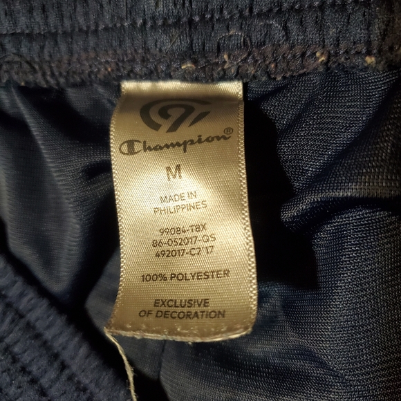 Champion navy blue mesh basketball shorts men size med. Pre-owned - Picture 3 of 7